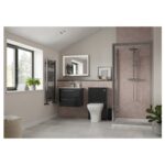 Iona Celo 610mm Wall Unit & Basin Anthracite Gloss