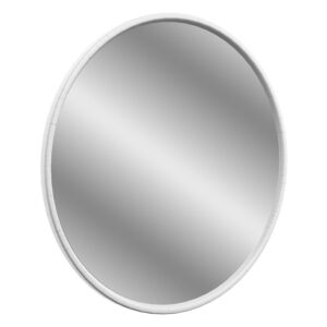 Iona Ruskin 550mm Round Mirror Satin White Ash