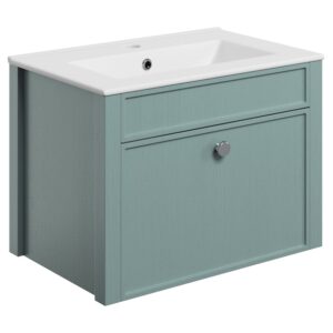 Iona Ruskin 605mm Wall Unit without Basin Green Ash