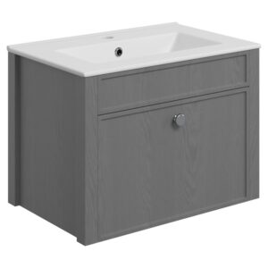 Iona Ruskin 605mm Wall Unit without Basin Grey Ash