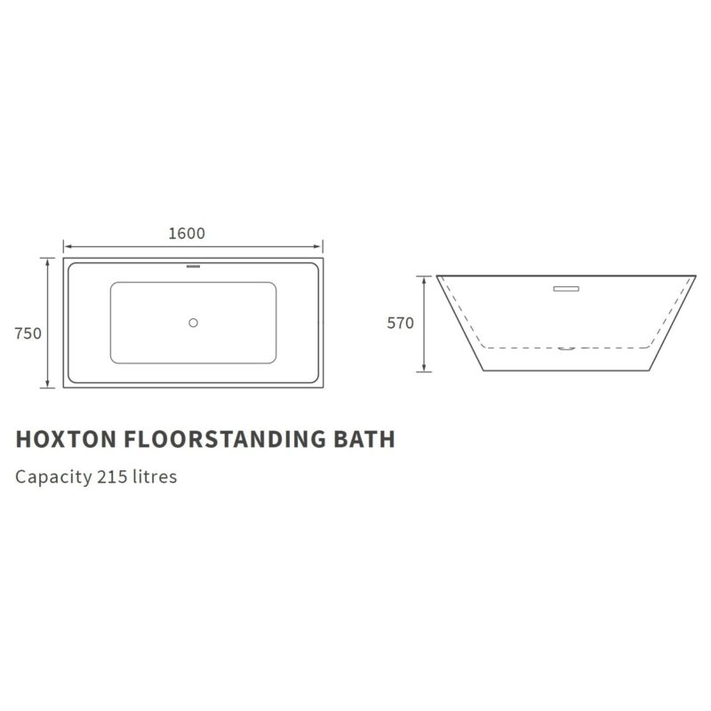 Iona Honour Freestanding 1600x750 Bath