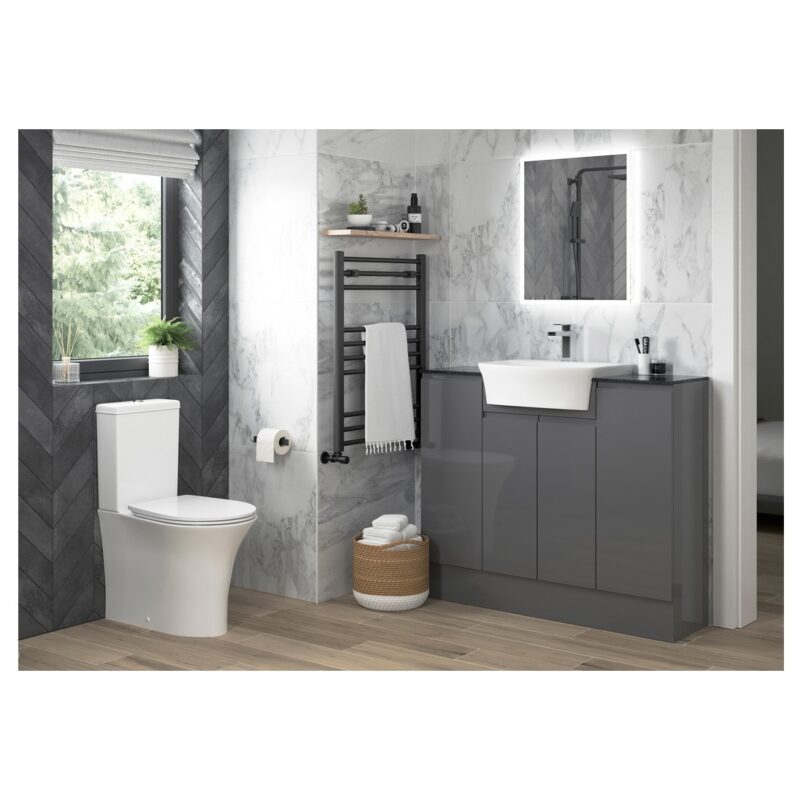 Iona Brooklyn 500x400mm 1 Hole Semi Recessed Basin