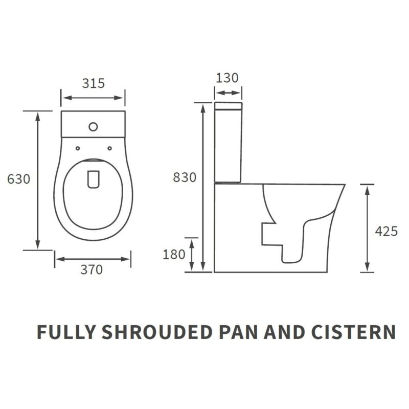 Iona Brooklyn Rimless Fully Shrouded WC & Soft Close Seat
