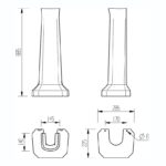 Iona Julian 600mm 1 Taphole Basin & Pedestal