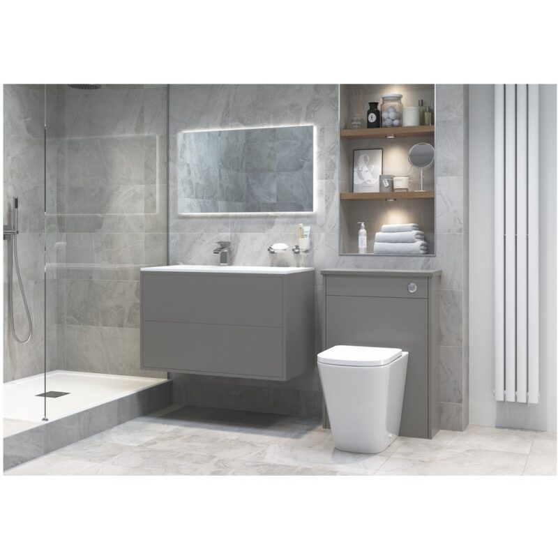 Iona Trafalgar Rimless Back To Wall WC & Soft Close Seat