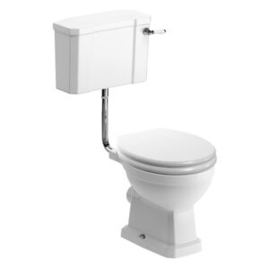 Iona Julian Low Level WC Pack, Satin White Seat
