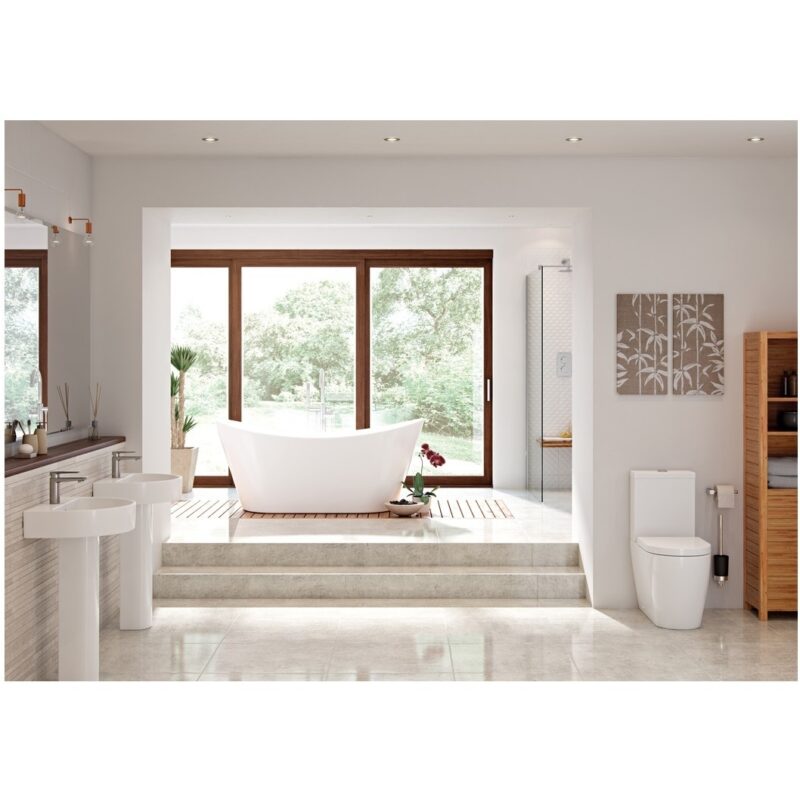 Iona Liberty Rimless Open Back WC & Soft Close Seat