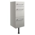 Iona Winson 300mm 3 Drawer Unit Light Grey Gloss