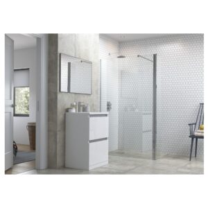 Refresh Dove 900mm Wetroom Panel & 300mm Rotatable Panel