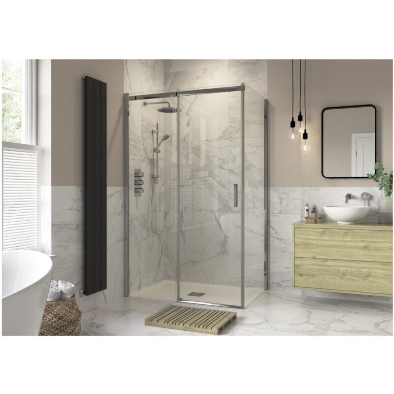 Refresh Wesley Semi-Framed Sliding Shower Door 1400mm