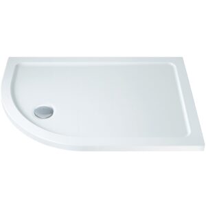 Refresh Low Profile 1200x900mm Offset Quadrant Tray & Waste Left