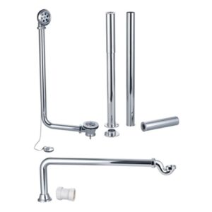 Iona Exposed Bath Plug & Chain Waste & Pipe Shrouds