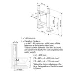 Iona Wall Hung 0.5m WC Frame Excluding Cistern