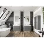 Iona Kingsbridge 500mm Wall Cloakroom Unit Pack Matt Grey