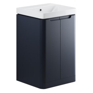 Iona Kingsbridge 500mm Floor Cloakroom Unit Pack Matt Indigo