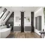 Iona Kingsbridge 600mm Wall Unit & Basin Matt Grey