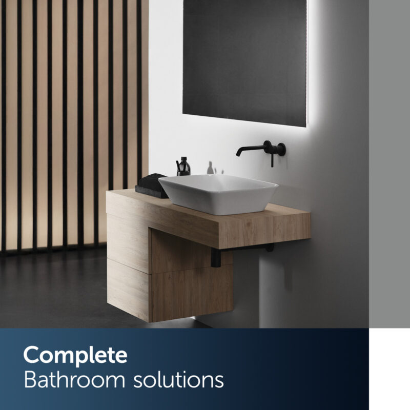 Ideal Standard Ceraline Single Lever Wall Mounted Basin Mixer Silk Black