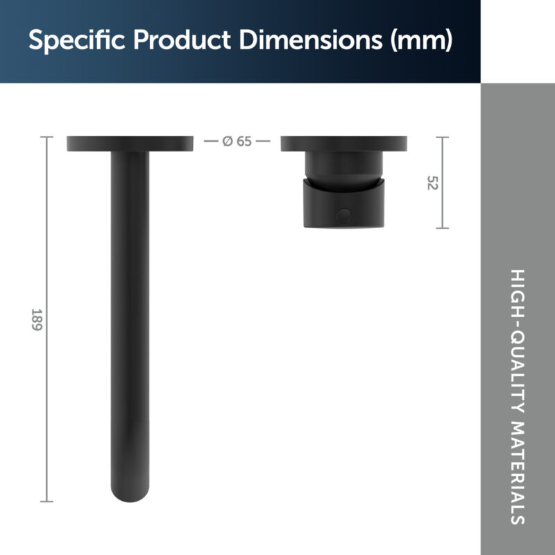Ideal Standard Ceraline Single Lever Wall Mounted Basin Mixer Silk Black