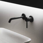 Ideal Standard Ceraline Single Lever Wall Mounted Basin Mixer Silk Black