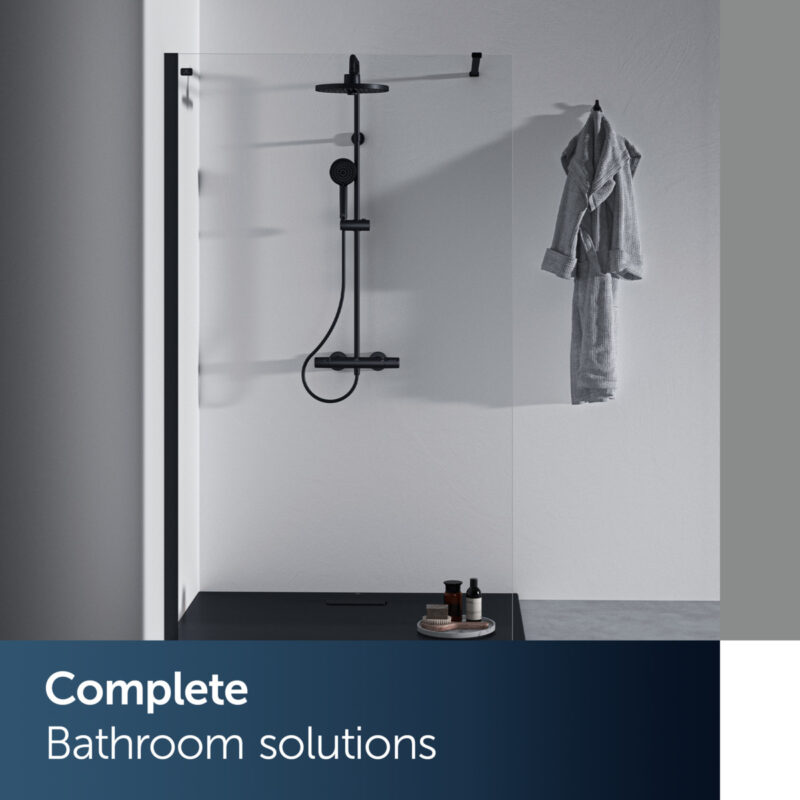 Ideal Standard Ceratherm T25+ Thermostatic Shower System Silk Black