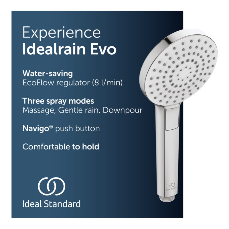Ideal Standard Idealrain Evo 3 Function Round 110mm Handspray