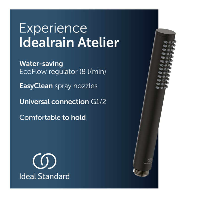 Ideal Standard Idealrain Single Function Stick Handspray Silk Black