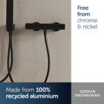 Ideal Standard Ceratherm ALU+ Thermostatic Bar Shower Mixer Black