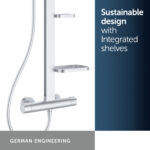 Ideal Standard Ceratherm Alu+ Bar Shower System Silver