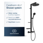 Ideal Standard Ceratherm ALU+ Thermostatic Shower System Black