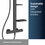 Ideal Standard Ceratherm ALU+ Thermostatic Shower System Black