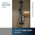 Ideal Standard Ceratherm ALU+ Thermostatic Shower System Black