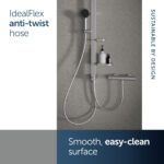 Ideal Standard Ceraflow Alu+ Shower Diverter System Silver
