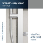 Ideal Standard Idealrain Alu+ 600mm Slide Rail Shower Set Silver