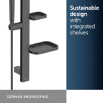 Ideal Standard Idealrain ALU+ Shower Set with 600mm Rail Black