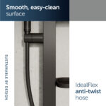 Ideal Standard Idealrain ALU+ Shower Set with 600mm Rail Black