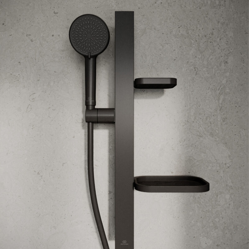 Ideal Standard Idealrain ALU+ Shower Set with 600mm Rail Black