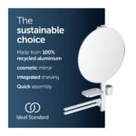 Ideal Standard Alu+ Large Beauty Bar with 500mm Mirror Silver