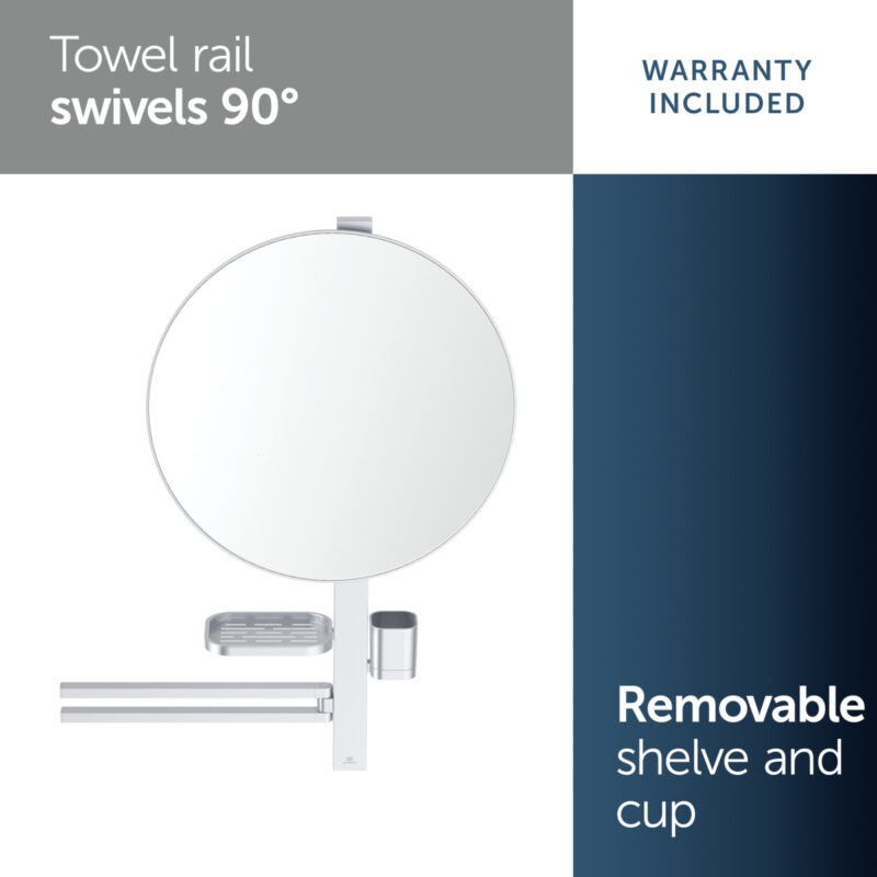 Ideal Standard Alu+ Large Beauty Bar with 500mm Mirror Silver