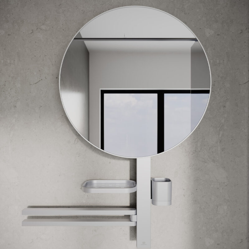 Ideal Standard Alu+ Large Beauty Bar with 500mm Mirror Silver
