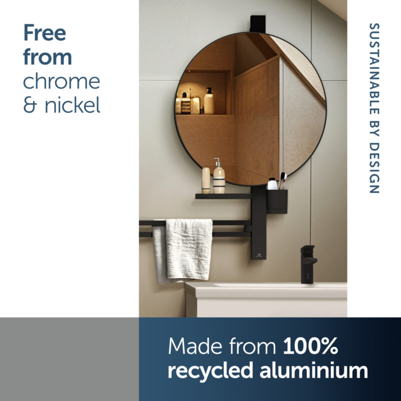 Ideal Standard ALU+ Large Beauty Bar with 500mm Mirror Black