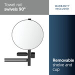 Ideal Standard ALU+ Large Beauty Bar with 500mm Mirror Black