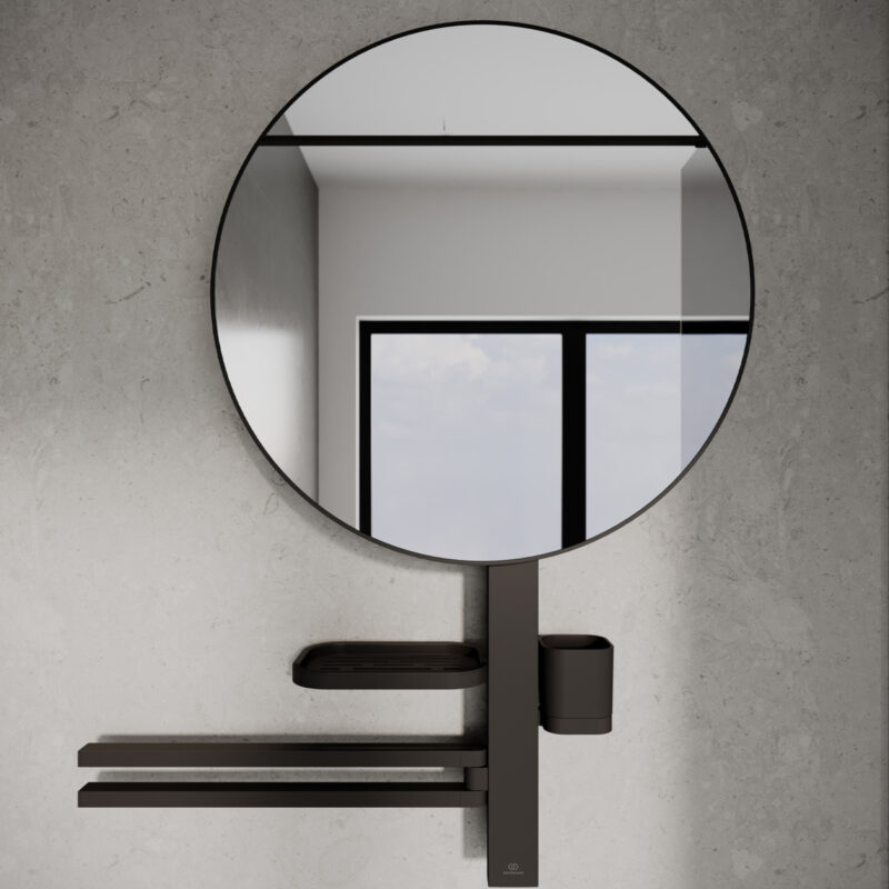 Ideal Standard ALU+ Large Beauty Bar with 500mm Mirror Black