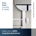 Ideal Standard Alu+ Medium Beauty Bar with 320mm Mirror Silver