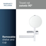 Ideal Standard Alu+ Medium Beauty Bar with 320mm Mirror Silver