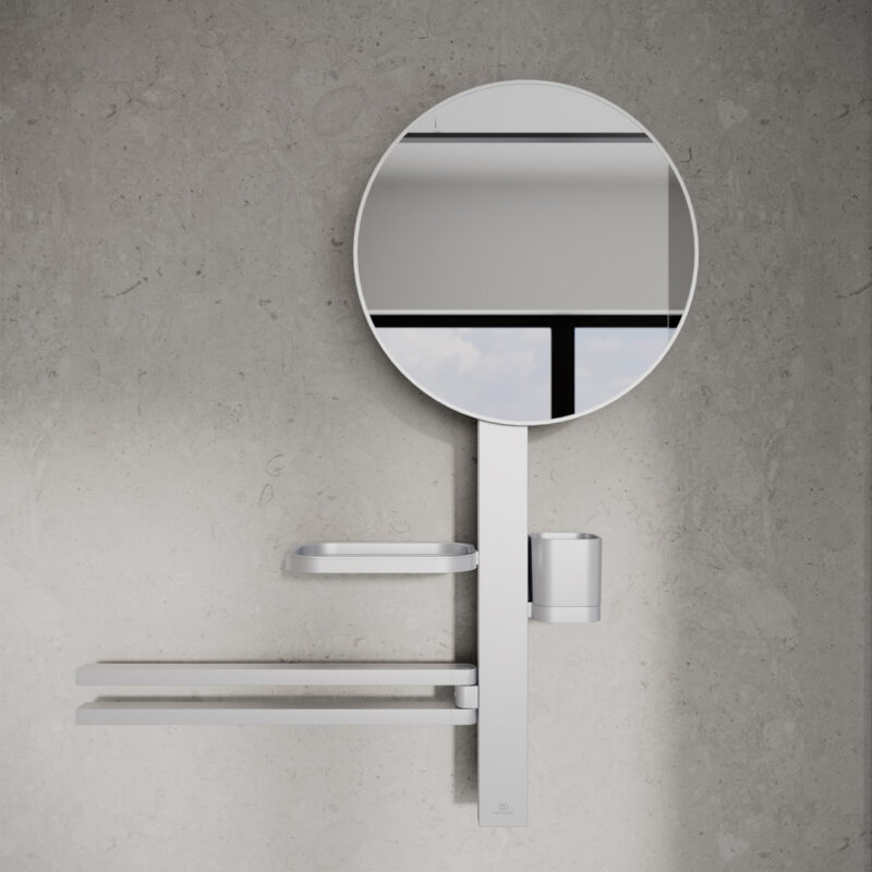 Ideal Standard Alu+ Medium Beauty Bar with 320mm Mirror Silver
