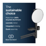 Ideal Standard ALU+ Medium Beauty Bar with 320mm Mirror Black