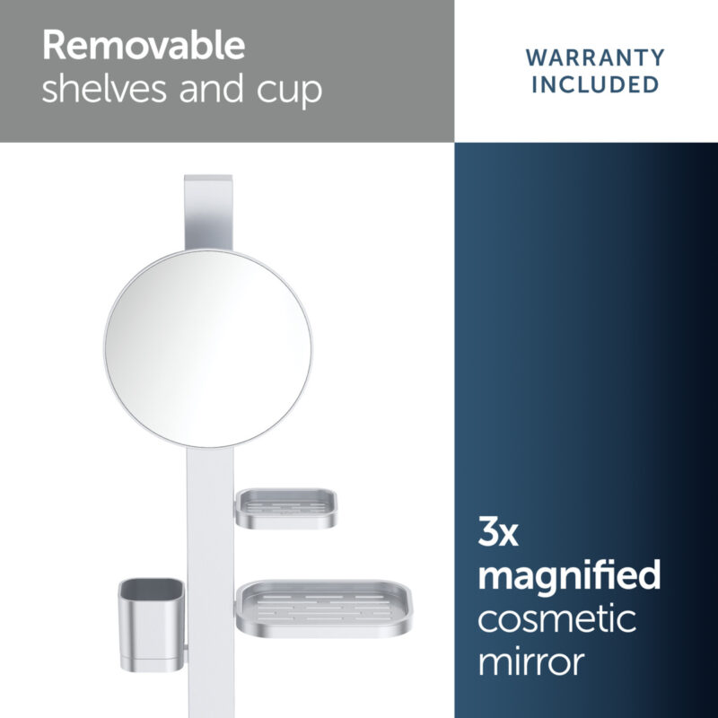 Ideal Standard Alu+ Small Beauty Bar with 200mm Mirror Silver