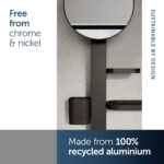 Ideal Standard ALU+ Small Beauty Bar with 200mm Mirror Black