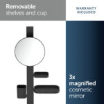 Ideal Standard ALU+ Small Beauty Bar with 200mm Mirror Black