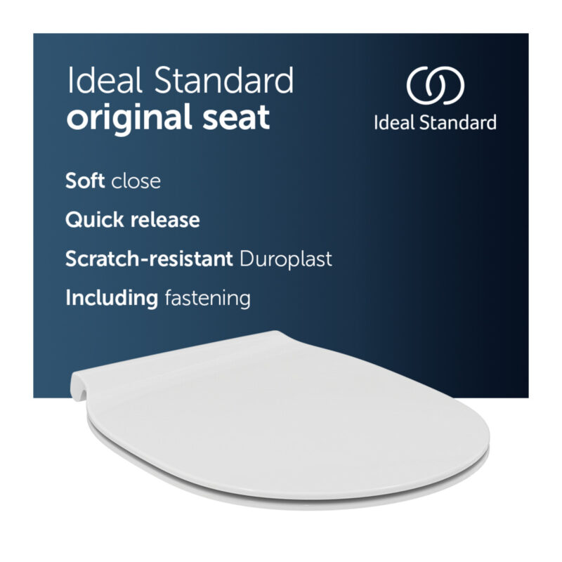 Ideal Standard Connect Air Slim Slow Close Toilet Seat & Cover